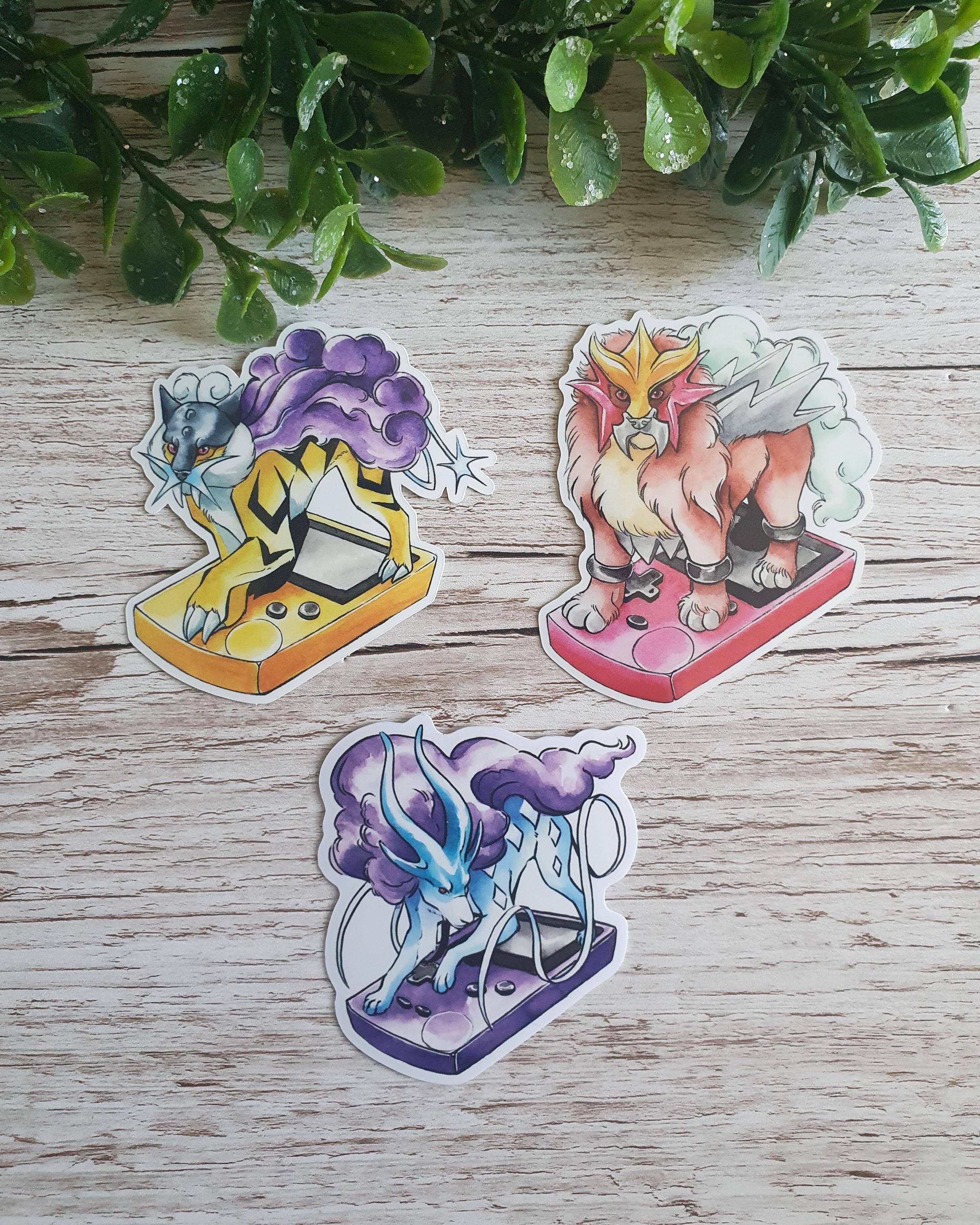 Suicune entei raikou - Etsy México, image size:2400x3000