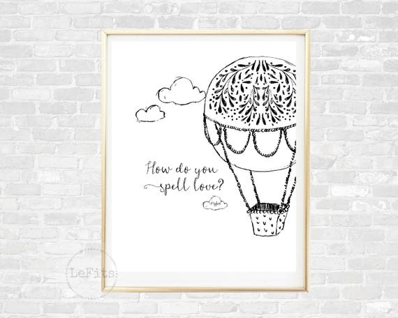 How Do You Spell Love Piglet Quote Nursery Decor Black And Etsy