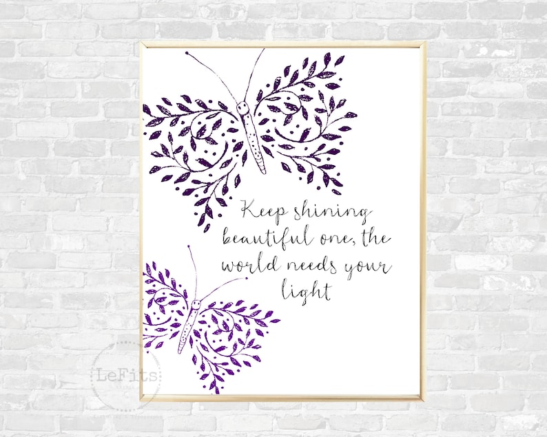 Produktbild von LYF Collection Inspirations-Löffel - Keep Shining Beautiful One Mit Motto-Gravur