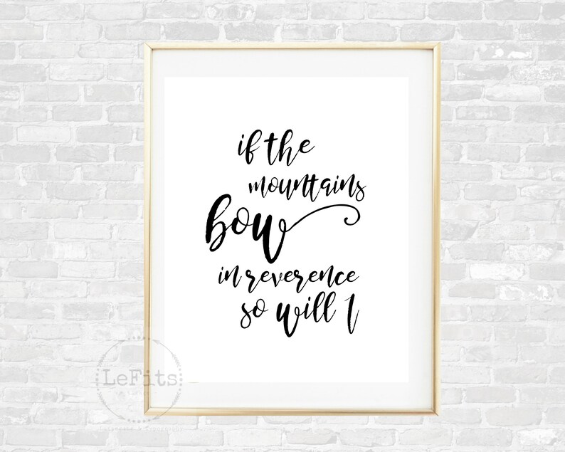 Set of 4 So will I Hillsong United song lyrics printable | Etsy
