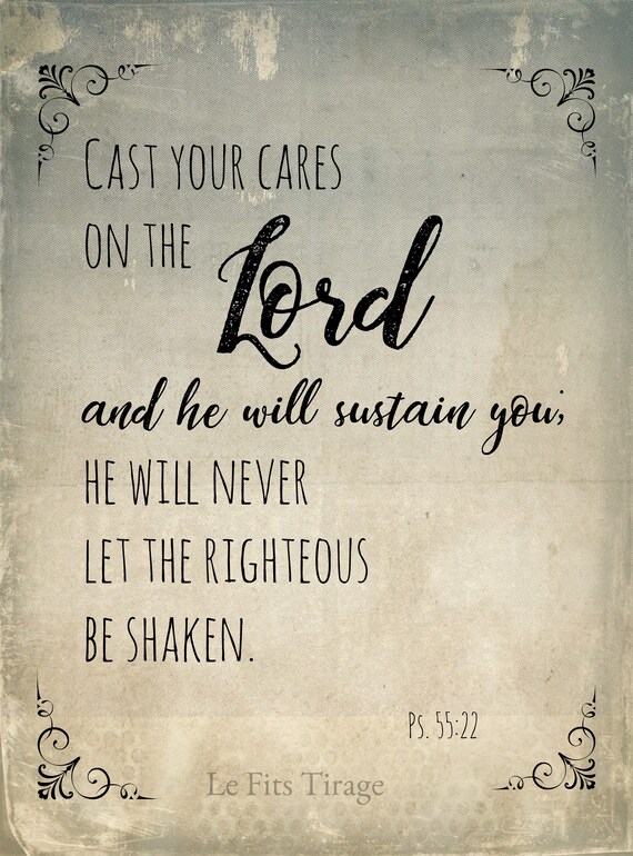 verses about casting your cares on the lord