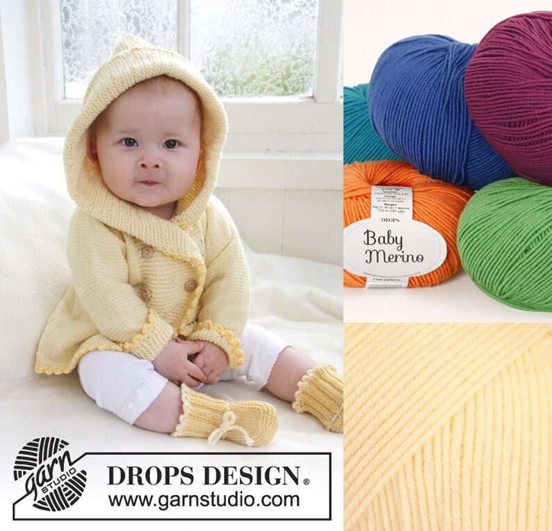 DROPS Baby Merino Yarn / Merino Wool Yarn / Hand Knit Yarn / Crochet