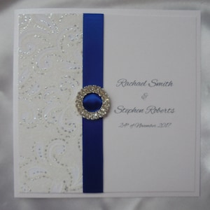 Pocket Wedding Invitation - Orion Blue