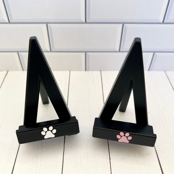 Mini Easel, Paw Easel, Easel Decorated with Paw, Easel for Dog Tile, Easel for Tile, Easel with Paw, Easel for Dog Lovers, Mini Paw Easel