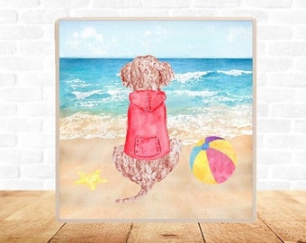 Poodle Coasters, Poodle Coaster Set, Poodle Coaster Gift, Poodle Drink Coasters