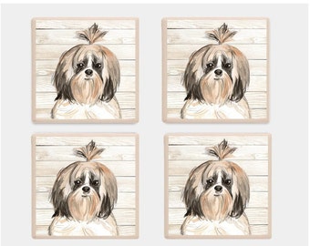 Shih Tzu Decorative Coasters Dog == 50% STFBR Shih Tzu Decorative Coasters Dog == 50% STFBR