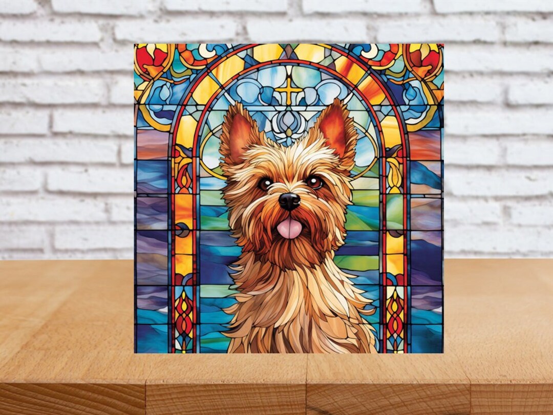 Yorkie Wall Art, Yorkie Wood Sign, Yorkie Sign, Yorkie Home Decor, Yorkie Gift, Faux Stained