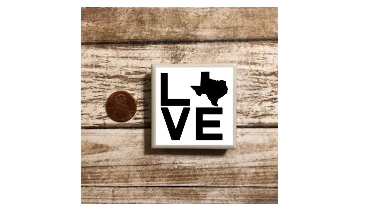 4 Texas Texas Set Texas Fridge Etsy