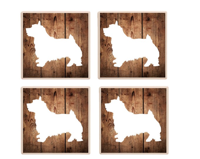 Norfolk Terrier Coasters, Norfolk Terrier Coaster Set, Norfolk Terrier Coaster Gift, Norfolk Terrier Gift Idea