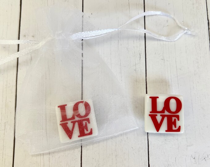 10 Love Magnets with Organza Bag, Love Magnet Party Favors, Love Magnets, Wedding Party Favors, Wedding Gifts, Wedding Party Gifts