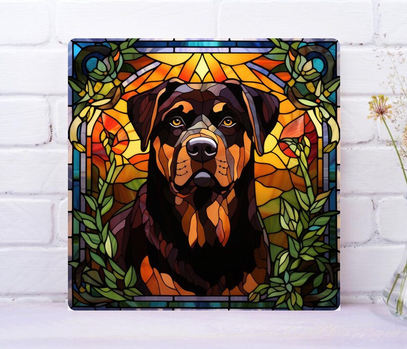 Rottweiler Wall Art, Rottweiler Decorative Art, Rottweiler Sign ...