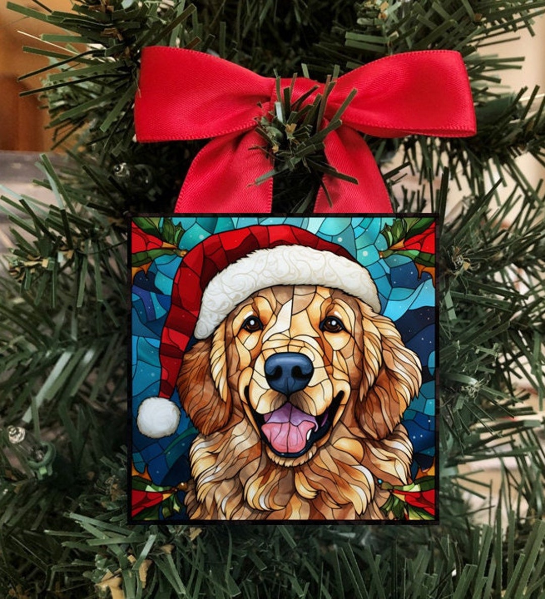 Golden Retriever Ornament, Retriever Ornament, Golden Retriever