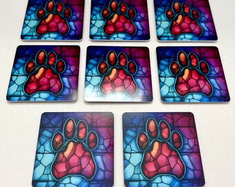 Dog Paw Magnets, 2.25" Dog Rescue Fundraising Magnets, Wholesale Pricing Dog Magnets, Dog Magnets, Dog Magnet Gifts, Dog Magnet Party Favors