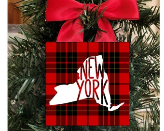 New York Ornament, New York State Ornament, New York Ornament, New York Christmas Ornament