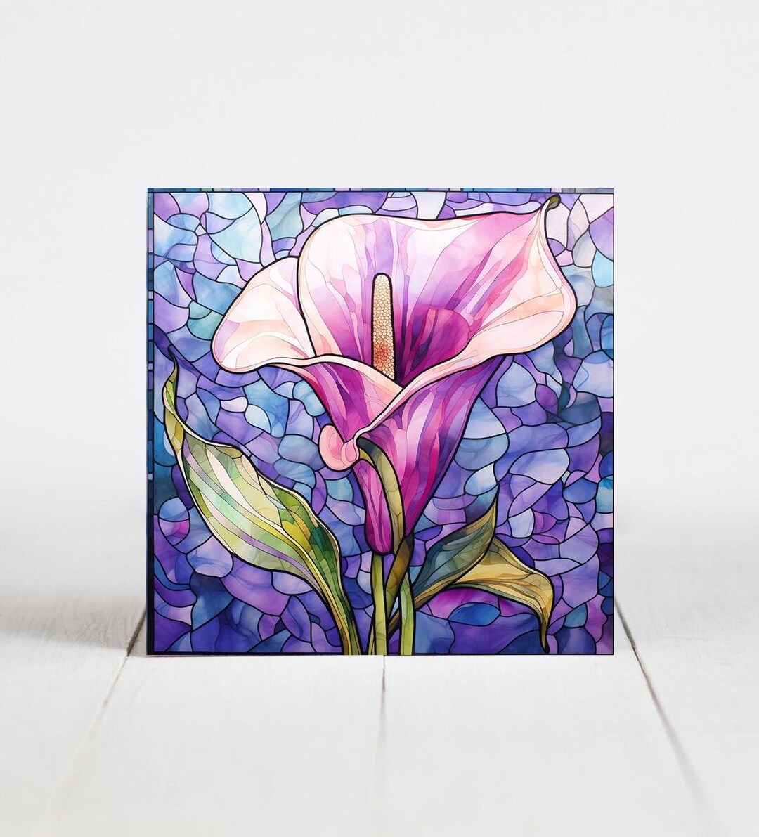 Calla Lily Flower Ceramic Tile, Calla Lily Decorative Tile, Calla Lily ...