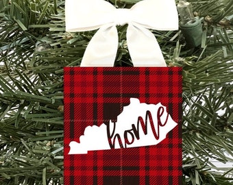 Kentucky Ornament, Kentucky State Ornament, Kentucky Ornament, Kentucky Christmas Ornament