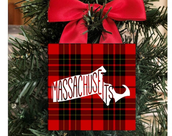 Massachusets Ornament, Massachusets State Ornament, Massachusets Ornament, Massachusets Christmas Ornament