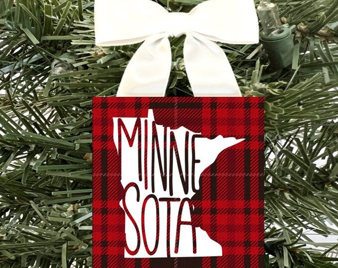 Minnesota Ornament, Minnesota State Ornament, Minnesota Ornament, Minnesota Christmas Ornament