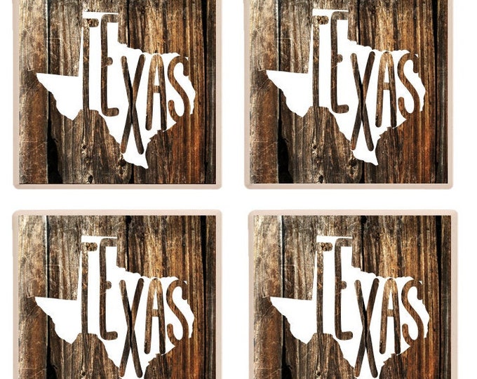 Texas Coasters, Texas Home Coasters, Texas Home Decor, Texas Hostess Gift, Texas Housewarming Gift, Texas Realtor Gift