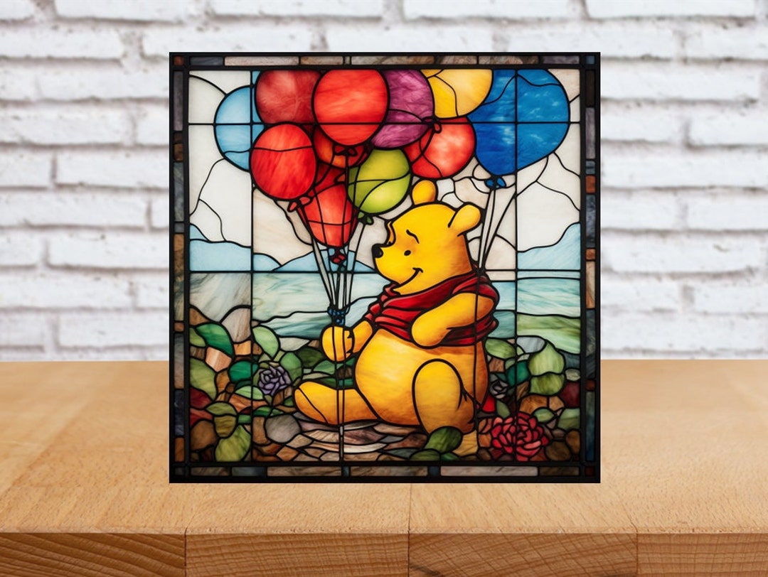 Winnie Pooh Bear Wall Art, Winnie Bear Nursery Art, Winnie Pooh Nursery