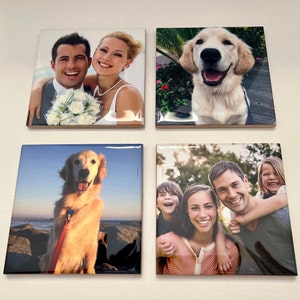 Personalized Coasters, Customized Coasters, Custom Coasters, Coasters Personalized,  Photo Coasters, Coasters