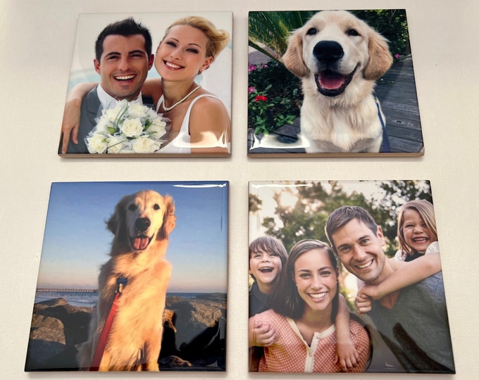 Personalized Coasters, Customized Coasters, Custom Coasters, Coasters Personalized,  Photo Coasters, Coasters