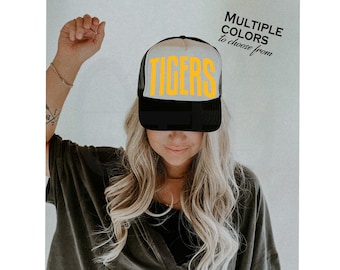 Team logo trucker hat/Team spirit trucker hat/Foam trucker hat/School spirit hat/Mascot trucker hat/Logo trucker hat/Team gift ideas