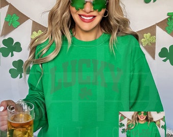 Lucky Puff shirt, St Patricks sweatshirt, Lucky Charm shirt,Shamrock shirt,Green Day drinking, So Lucky, St Paddy's Day apparel, Lucky shirt