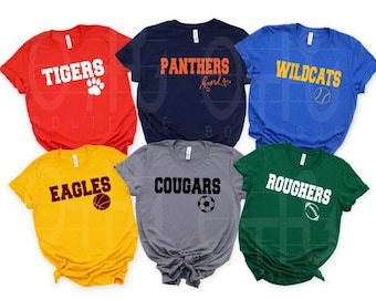 School Spirit Shirt,Favorite Team shirt,Back to School gift,School sports tee/hoodie,mascot team shirt,School logo shirt,School mascot shirt