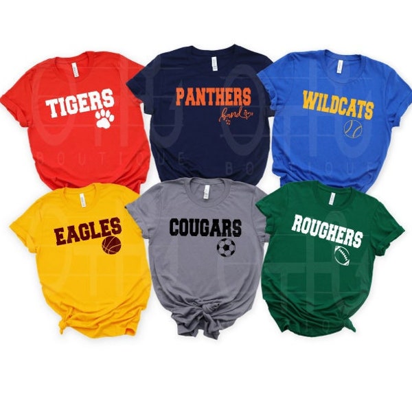 School Spirit Shirt,Favorite Team shirt,Back to School gift,School sports tee/hoodie,mascot team shirt,School logo shirt,School mascot shirt