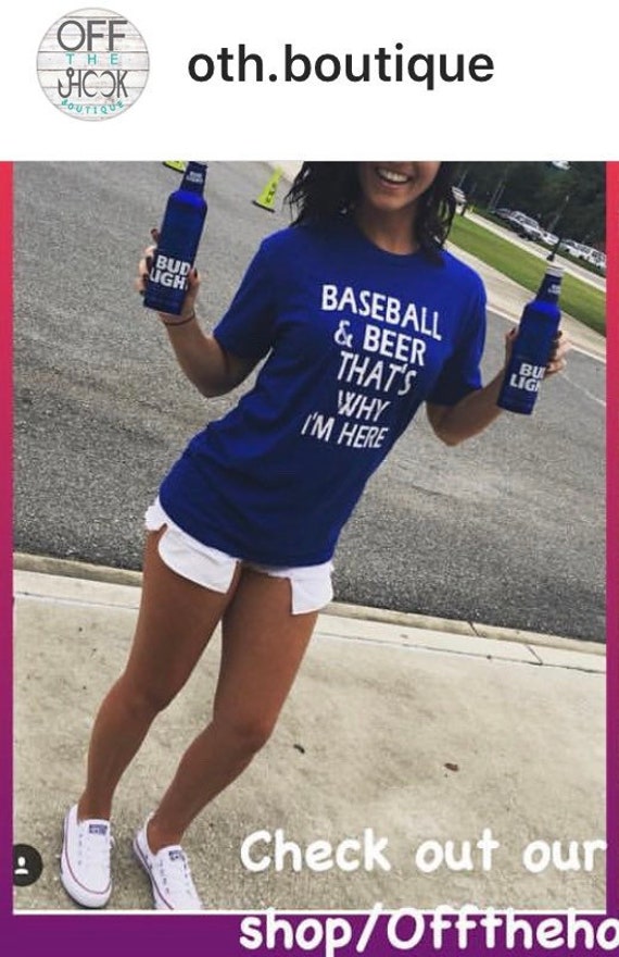 Baseball And Beer That's Why I'm Here T-Shirt Baseball And Beer That's Why I'm Here T-Shirt