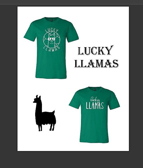 Lucky LLamas Parent and player team shirts...