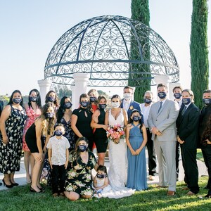 Mr and Mrs face mask/Wedding face mask/wedding party mask/wedding guest mask/washable bride & groom mask/couples mask/custom wedding mask image 5