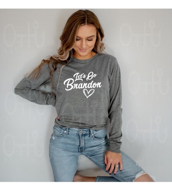 Lets Go Brandon Love T-shirt, Republican Tees, Funny T-Shirt, Chic FJB Apparel, Gift for her, Let's Go Brandon, LGB tee,