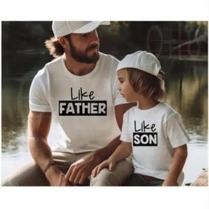 Vater und Sohn Hemden, passender Vater und ich, Vatertagshemd, wie Vater, wie Sohn-T-Shirts, Hemden für Vater und Sohn, Geschenke für Vater