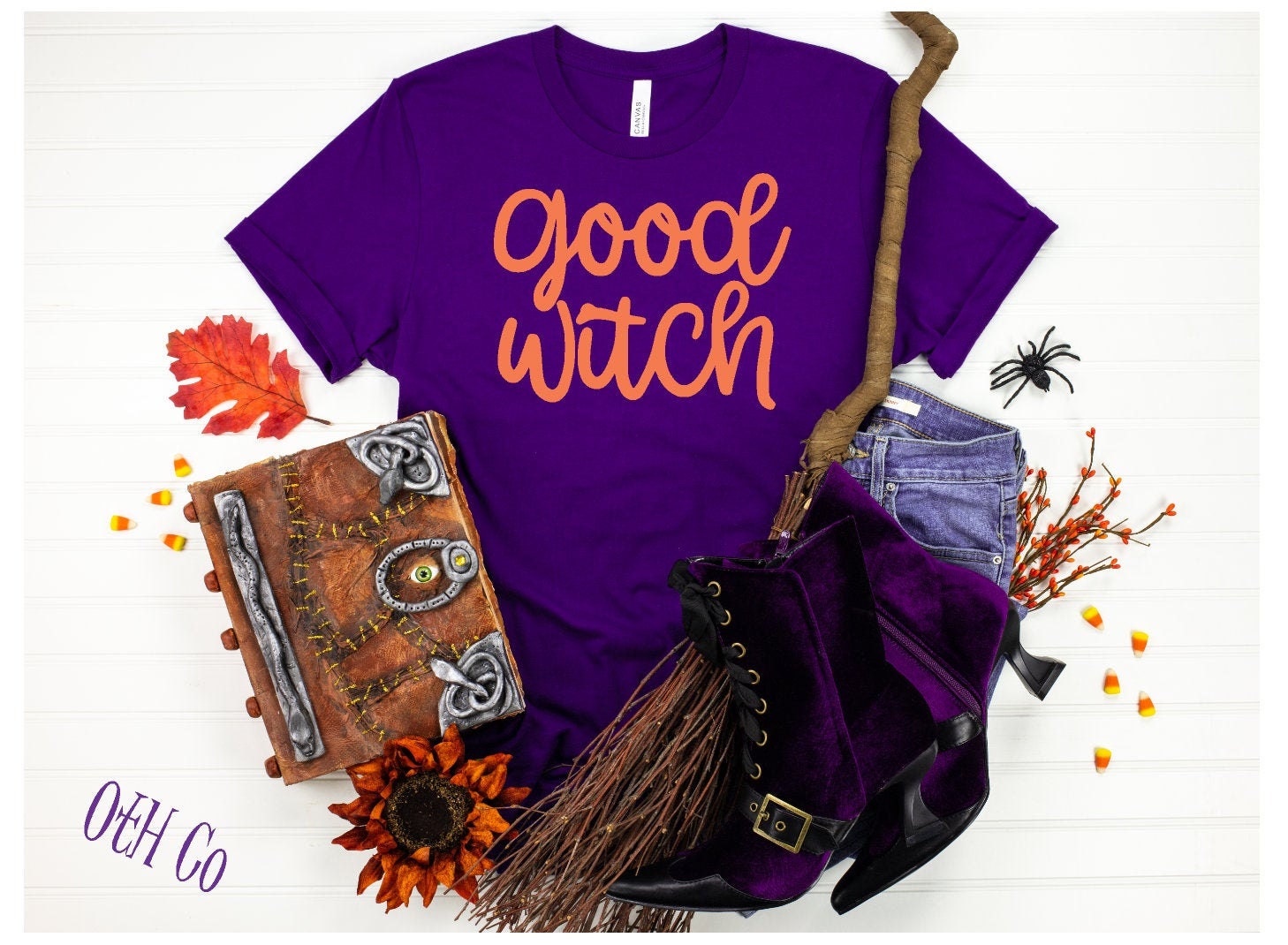 Good Witch tee Bad Witch tshirt Halloween tshirt Happy Halloween shirt Boo shirt Witch tshirt Hocus Pocus Holiday Witch shirt Purple tee