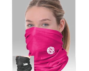 Face Covering, Face Gaiter, Gaiter mask, Face Mask, Monogram Face mask, Customized face gaiter,Neck Gaiter,Corporate Employee logo gaiter