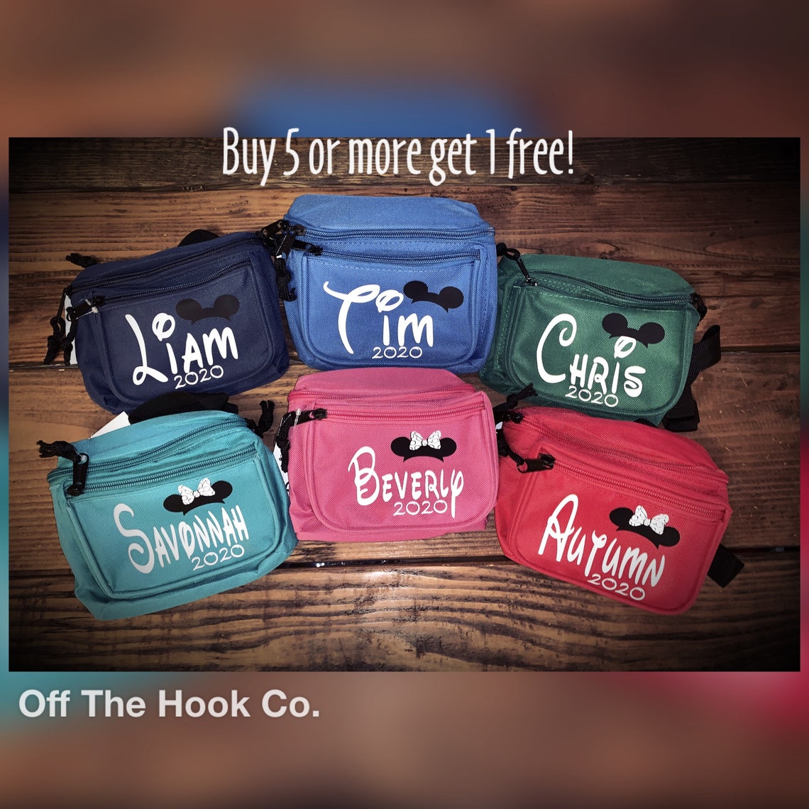 Disney Fanny Pack/Personalized Fanny Pack/Mickey bag/Disney Etsy