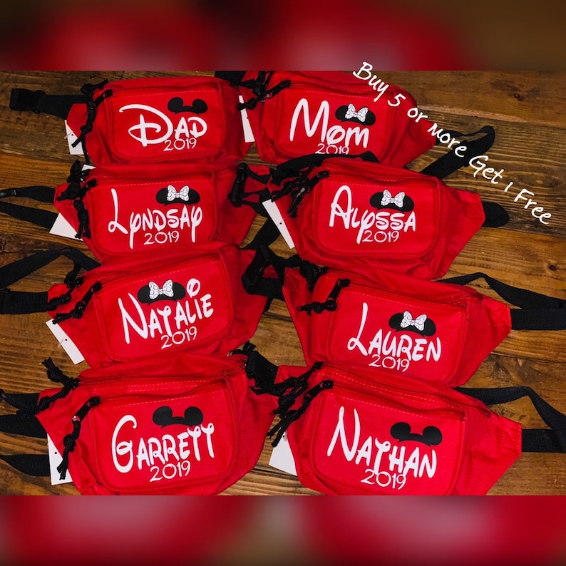 Disney Fanny Pack/Personalized Fanny Pack/Mickey bag/Vacation Belt Bag/Cheer Nationals Bag/Custom belt bag/Disney gifts/Cheer Nationals 2024 image 7