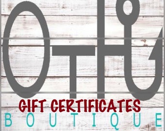 Gift Card/Certificates