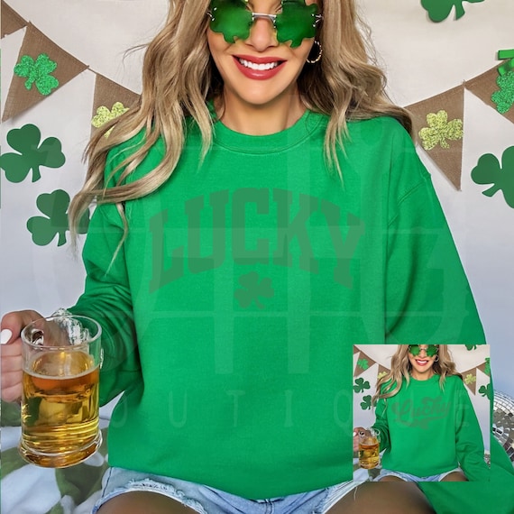 Lucky Puff shirt, St Patricks sweatshirt, Lucky Charm shirt,Shamrock shirt,Green Day drinking, So Lucky, St Paddy's Day apparel, Lucky shirt