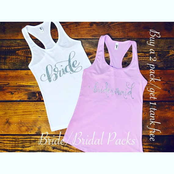 Bachelorette Party Tank Tops bridal Packs bride bridesmaid Packs bridal Party Tanks bridemaids Tank Tops bridal Packs bridesmaid Gift Ideas Etsy