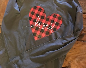 Love Valentine Shirt, Buffalo Plaid Valentines Day Shirt, Women Valentines Shirt, Valentines gifts, Heart Valentine,New for 2025,XOXO shirt
