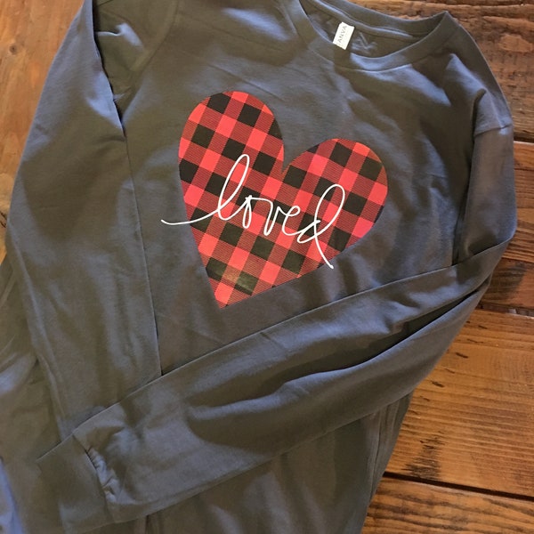 Love Valentine Shirt, Buffalo Plaid Valentines Day Shirt, Women Valentines Shirt, Valentines gifts, Heart Valentine,New for 2024,XOXO shirt