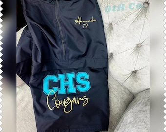 Custom Hooded Windbreaker: Personalized School Team Jacket