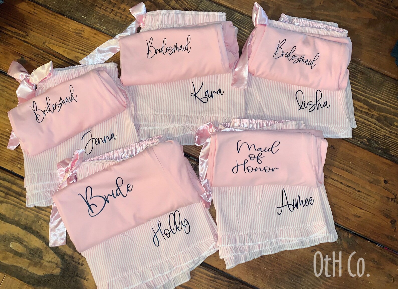 Monogram Pjs/bridal Party Gifts/sleep Wear/seersucker Pj/gift Etsy