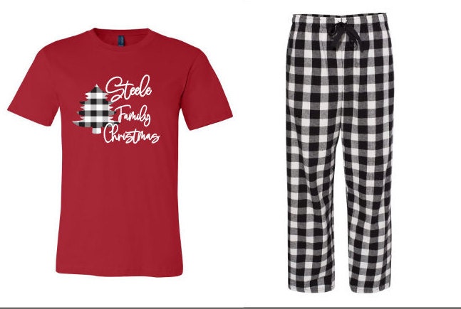 Holiday custom pajama sets,custom family pjs,Buffalo Plaid Pjs ...