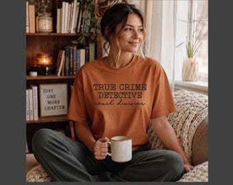 True Crime Detective T-Shirt, Couch Division Crime Tee, Casual Wear