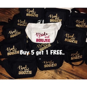 Personalized Bridal Party Fanny Pack: Bride & Boujee Bachelorette Gift