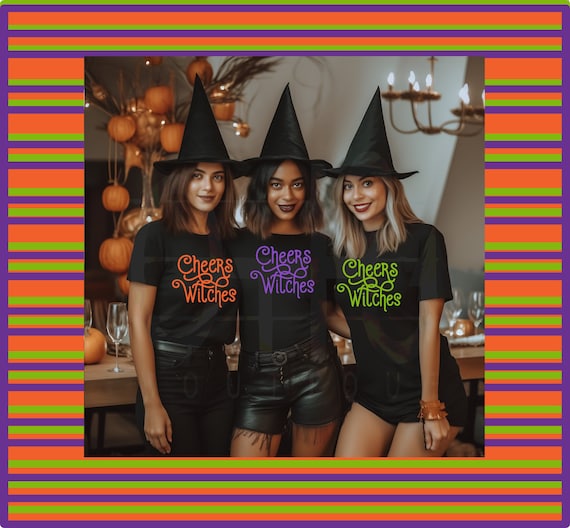 Cheers Witches tee/Bad Witch tshirt/Halloween tshirt/Happy Halloween shirt/Black witch shirt/Witch tshirt/Hocus Pocus/Drinking halloween tee